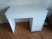 Biurko białe 51 cm x 98.5 cm x 76.5 cm