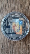 medal okolicznościowy 10 CHF banknot - Le Corbusier