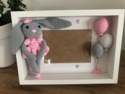 Ramka Rama Metryczka na zdjęcie z królikiem 