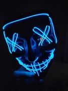 Neonowa Maska Led  Hallowen 