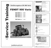 FENDT 916 920 924 926 930 Vario Service Manual Instrukcja serwisowa