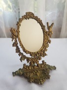 Lustro mosiężne, lusterko obrotowe mosiądz Vintage