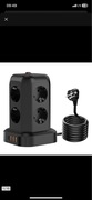 PRZEDŁUŻACZ LISTWA ZASILAJĄCA 8 GNIAZD GNIAZDKA AC EU 3X USB +USB-C C 2500W