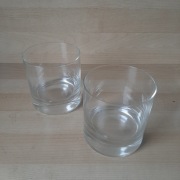 2 vintage ciężkie szklanki do whiskey 300ml / 400g  USA  