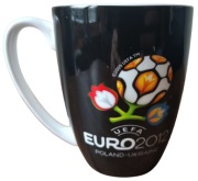 Kubek piłka nożna UEFA EURO 2012 - POLAND - licencjonowany - czarny - NOWY