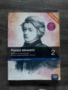 Ponad słowami 2 część 1 Język polski dla liceum i technikum 