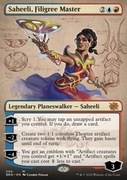 MTG Magic - Saheeli, Filigree Master FULLART + EMBLEM