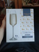 Kieliszki do szampana Bohemia 6 szt 290 ml zestaw