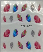 Naklejki wodne na paznokcie listki STZ001