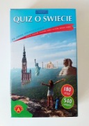 Quiz o świecie pytania i odpowiedzi gra towarzyska podróżna karty