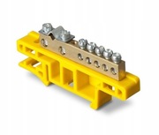 Listwa zaciskowa 7-torowa żółta montaż na szynie na TH35 0920-01