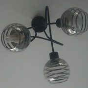 Lampa Wisząca Sufitowa LOFT 3x E27 Szklana Kula Do Pokoju Salonu Kuchni