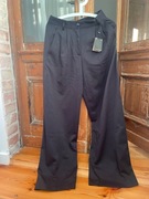 Massimo Dutti nowe szerokie spodnie granatowe minimalizm