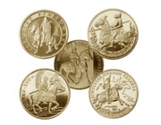 2 zł Historia Jazdy Polskiej Komplet 5 Monet menniczych