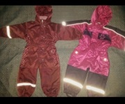 Kombinezon zimowy dla dziewczynki 92 2 lata 2 sztuki