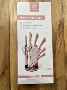 Różowy zestaw noży kuchennych KITCHEN KING 