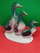 Figurka porcelanowa rodziny kaczej 