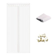 Moskitiera Magnetyczna 80x210cm Biała Bez Wiercenia na Drzwi