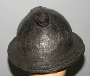 Hełm strazacki skórzany z grzebieniem