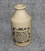 Cooking Sherry antyczna ceramiczna butelka