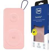 Różowy Powerbank 3mk PastelUp 10,000mAh Qi 22.5W + Kabel USB-C/Lightning