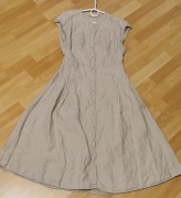 Monsoon - piękna beżowa sukienka 100% len