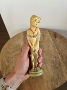 Antyk figurka gipsowa kobieta tancerka PRL