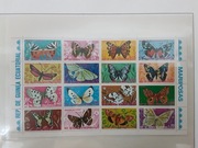 Gwinea Równikowa 1975   Mi 736-51 motyle arkusz  idealna pozycja