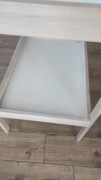 Ikea SNIGLAR Stół do przewijania, buk/biały, 72x53 cm 