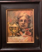 Obraz olejny -  Marek Chmielewski 3 płomyki