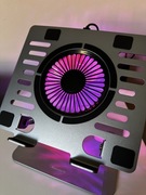 Podstawka chłodząca do laptopa rgb regulowana sztywna
