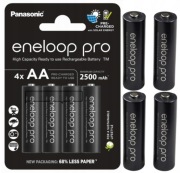 Akumulatorki Panasonic Eneloop PRO 2500mAh AA/R6 4 sztuki BK-3HCDE/4CP