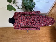 Zara L 40 sukienka czerwona panterka dzianina red