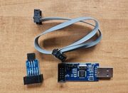 PROGRAMATOR ATMEGA AVR ZGODNY USBASP ISP TAŚMA IDC + ADAPTER USBasp 