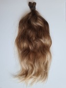WŁOSY DZIEWICZE LUDZKIE DZIECIĘCE BLOND 55CM 