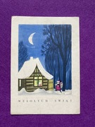 Olga Siemaszko Pocztówka Boże Narodzenie Wesołych Świąt 