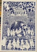 Boże Narodzenie Szopka z Zagórza - wycinanka 