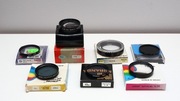 Zestaw 7 filtrów na obiektyw fi.49 - IR, efektowe, SKY, polaryzacyjne