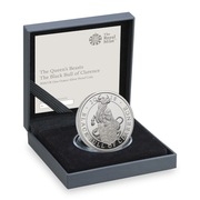 1oz The Black Bull of Clarence 2018 uncja srebra 999 PROOF Bestie królowej 
