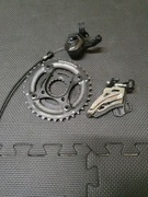 Komplet na przód przerzutka manetka xt m8000 blaty