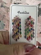 Kolczyki multikolor wiszące Premium 