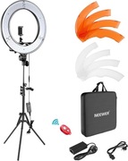 NEEWER Zestaw Pierścieniowy LED 18 Calowy 55W 5600K Z Bluetooth Do Selfie