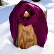 Szalik Dzianinowy Gładki – Kolekcja Inspiration TH | Top Mark Fioletowy