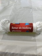 Sznur do bielizny biały pleciony