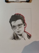 Rysunek ołówkiem. Portret Zbigniew Cybulski