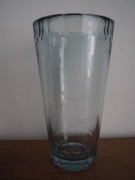 ART DECO. KUBIZM. Wazon. Tancerka. Szkło grawerowane. W typie Orrefors.