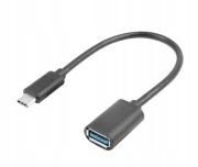 Lanberg Adapter USB TYPE-C(M) AF 3.1 15 cm