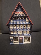 Sygnowany domek ceramiczny lampion vintage