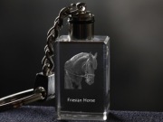 Friesian Horse brelok sześcienny ŚWIECĄCY Koń