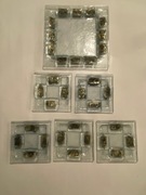 Piękny komplet do deseru. Grube ciężkie szkło 